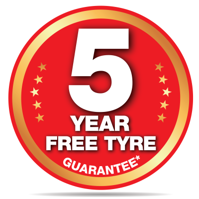 Gt Radial 5 Year Free Tyre Guarantee Logo